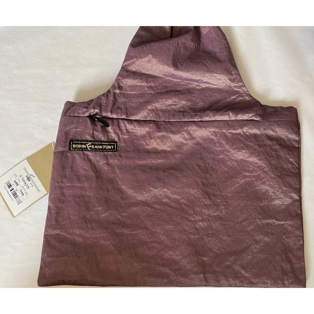 NWT Chic Purple Metallic Cosmetics Bag